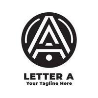 Logo Letter A Simple Illustration With Flat Background vector