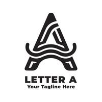 Logo Letter A Simple Illustration Design vector