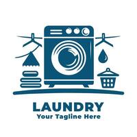 Logo Laundry Simple Design vector