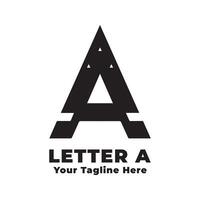 Logo Letter A Simple Design Illustration vector