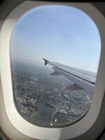 A view from Airplane window photo