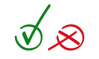 check marks in circle vector