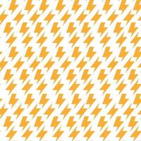 Yellow Lightning Bolt Shape Print. Thunder Seamless pattern vector