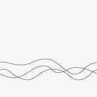 Curvy wave lines background. Flow smooth path seamless pattern vector