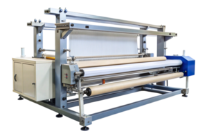 Fabric Slitting Machine Used in Textile Manufacturing png