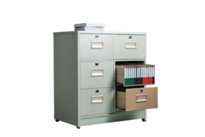 Filing Cabinet Keeps Files Safe and Secure at Home png