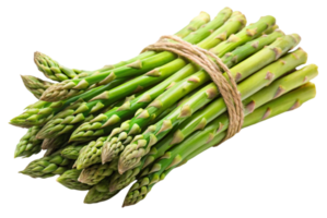 Fresh asparagus isolated on wooden table for cooking ideas png