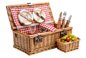 Folding picnic basket convenient storage for all essentials png