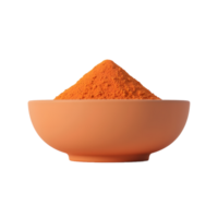 Orange Spice Powder in Bowl Studio Shot png