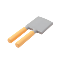 Modern Gray and Orange Double Handle Tool 3D Render png