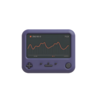 Retro Game Console Style Data Tracker Device png