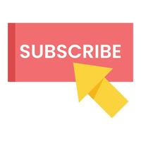 Subscribe button icon vector