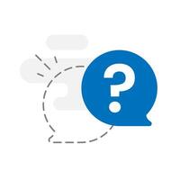 Flat illustration of unanswered question or the requested information is not found in a FAQ section. missing answers, unresolved inquiries, customer support issues, or insufficient information vector