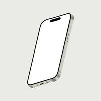 Mobile electronic mock up on background for decoration vector