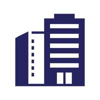 building icon on a white background, real estate company logo vector