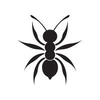 Stylized Silhouette of an Ant vector