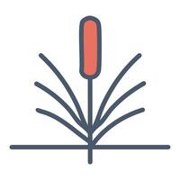 Reeds icon isolated on white background for your web and mobile app design. Reed logo concept. vector