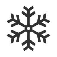 Snowflake icon isolated on white background for your web and mobile app design vector