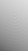 Science background with white concentric circles radiating on a grid pattern. Geometric design perfect for scientific, technological, or analytical content. Clean minimalist design. HD loop. video