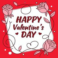 Charming Valentine's Day Background with Elegant Details vector