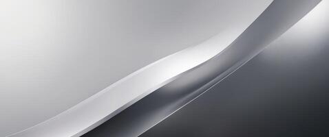 Elegant metallic background with a subtle gradient from light to dark gray. photo