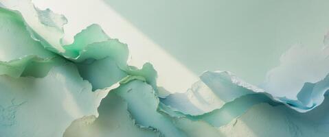 Textured backdrop with a mix of green and blue hues in an abstract design. photo