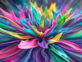 This is a Vibrant Abstract Floral Design featuring Swirling Colors that captivate the viewer. photo