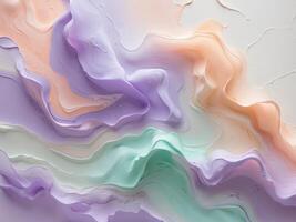 Fluid Abstract Design Featuring Beautiful Soft Pastel Colors That Inspire Calm and Serenity photo