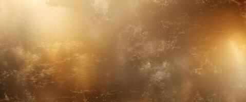Vintage distressed look created by gold metallic gradient background with subtle grunge texture. photo