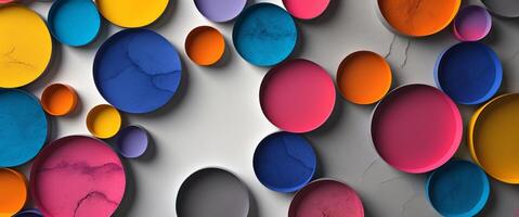 abstract colorful background with circles photo