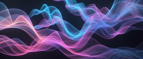 Abstract Cosmic Waves of Light and Color. photo