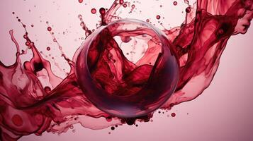 purples water color wine photo