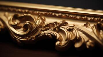ornate gold slot frame photo