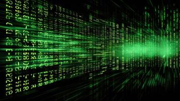 code computer data stream photo