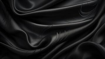 smooth black fabric texture photo