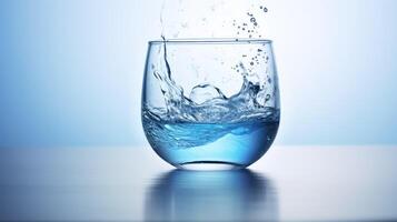 gradient ink water blue photo