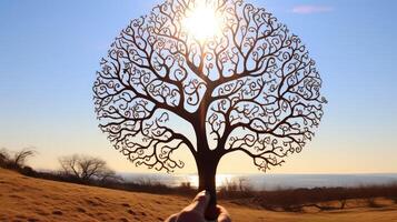 nature doodle tree photo