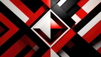 geometric red black and white graphics photo
