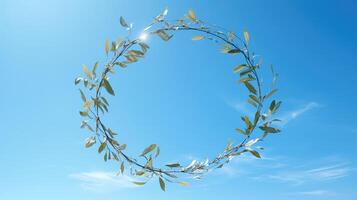greenery wreath leaf photo
