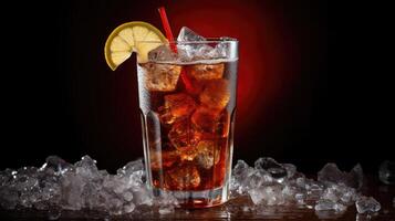 cold coca cola glass photo
