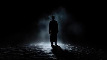 dramatic large black background photo