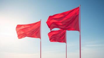 flags triangles red photo
