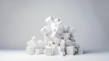 geometric abstract data white photo