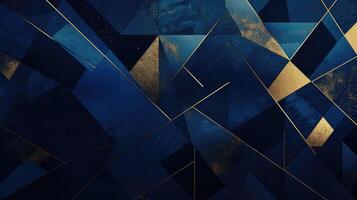 geometric blue and gold backgrounds photo