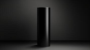design black paper tube photo