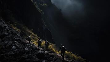 terrain black background abstract photo