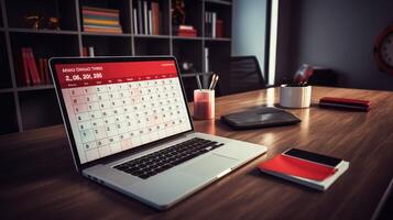 dates data on desk photo