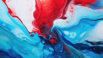 painting blue and red abstract photo
