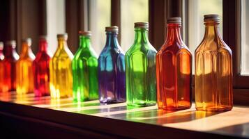 liquids bottles and cans photo