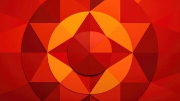 circular red background geometric photo